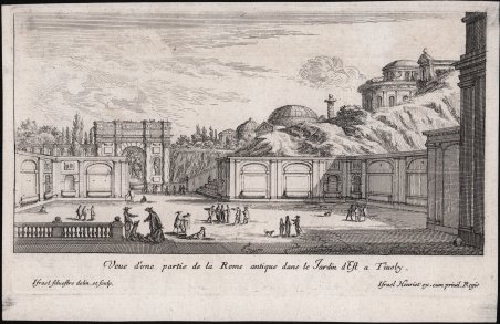 Veue d'une partie de la Rome antique dans le Jardin …