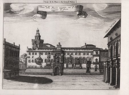 Veüe de la Place & du Grand Palais / Veduta …