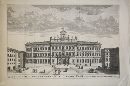 Veue du Palais de la Grand Curia au Mont Citorio …