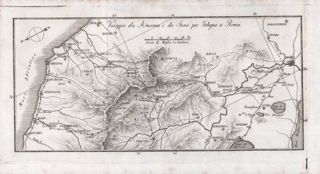 Viaggio da Ancona e da Fano per Foligno a Roma