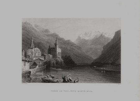 Viege or Visp - With Monte Rosa
