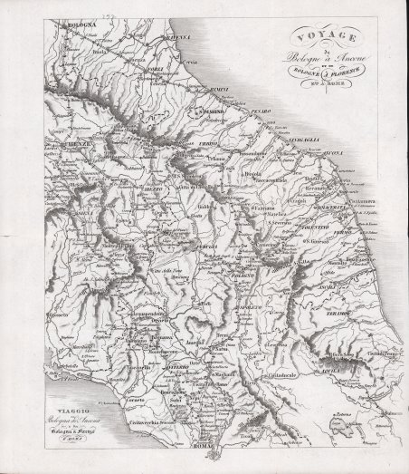 Voyage de Bologne à Ancone et de Bologne a Florence