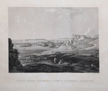 Vue d’un tombeau antique dit le Tombeau d’Archimede a Syracuse