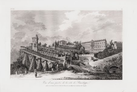 Vue d’une partie de la còte de Pausilippe prise au …