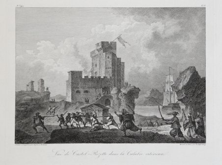 Vue de Castel-Rozetto dans la Calabre citerieure