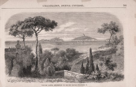 Vue de Gaete, Residence du Roi de Naples Francois II