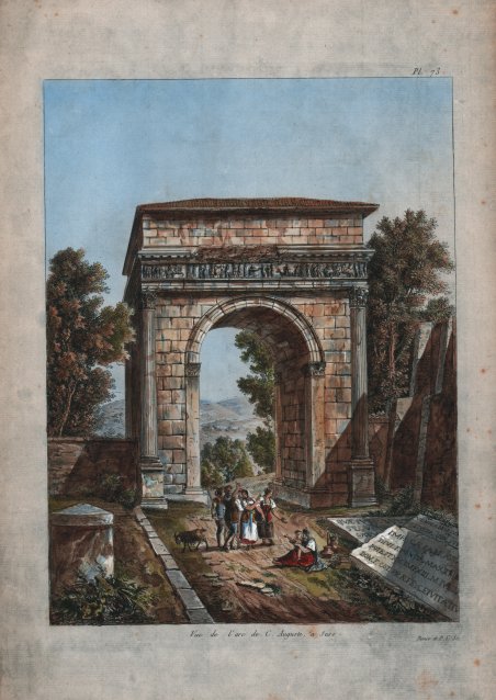 Vue de l'arc de C. Auguste, a Suse