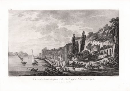 Vue de l’extrémité du Quai & du Faubourg de Chiaia …