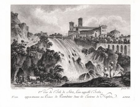 Vue de l'Isle de Sora, Lieu appellé l'Isola, appartenant au …