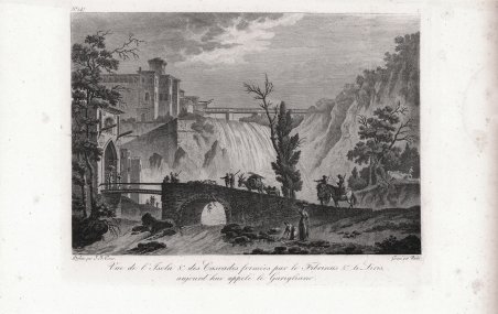 Vue de l’Isola & des Cascades formées par le Fibrinus …