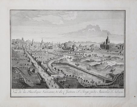 Vue de la Basilique Vaticane & du Chateau S. Ange, …