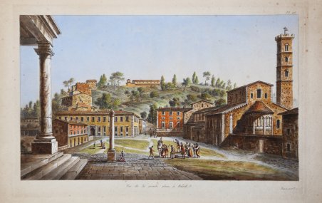 Vue de la grande place, à Fiesolé