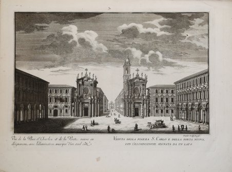 Vüe de la Place St.Charles et de la Porte neuve …