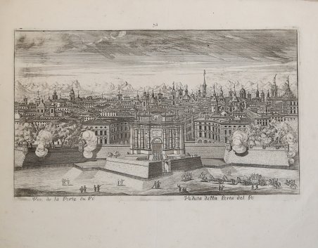 Vüe de la Porte du Pó / Veduta della Porta …