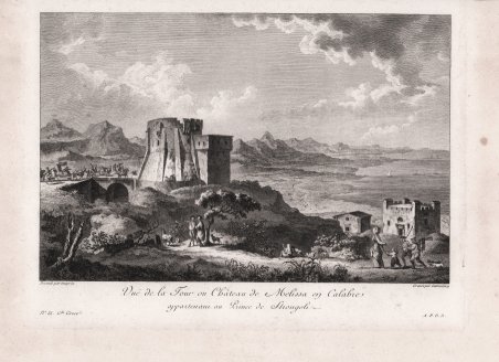 Vuë de la Tour ou Chateau de Melissa en Calabre