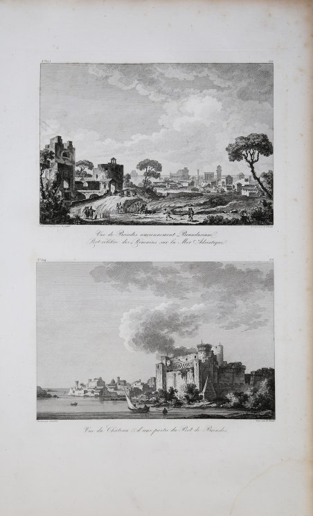 vue de la Ville de Brindes ou Brendisi …. Brundusium…/Vue …