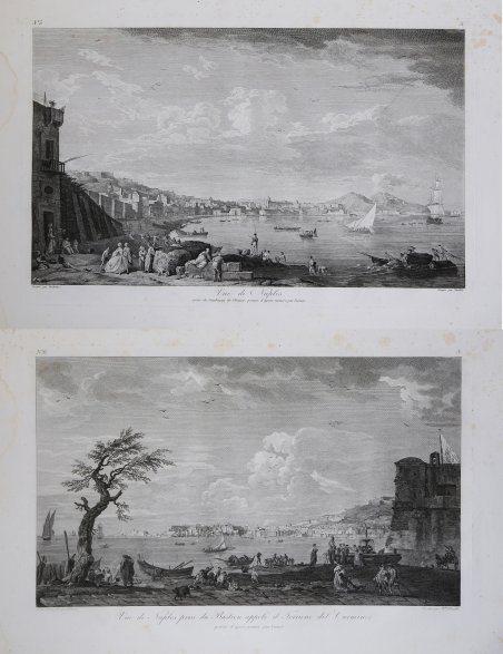 Vue de Naples prise du fauburg de Chiaia, peinte d’apres …