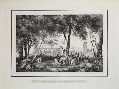 Vue de Rome Prise des Jardins Farnesiens.