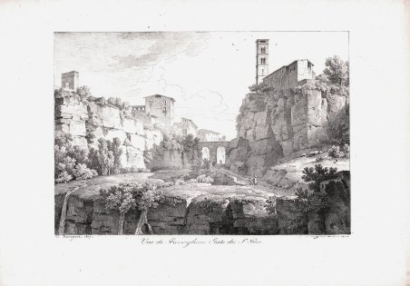 Vue de Ronciglione Etats du St. Pere