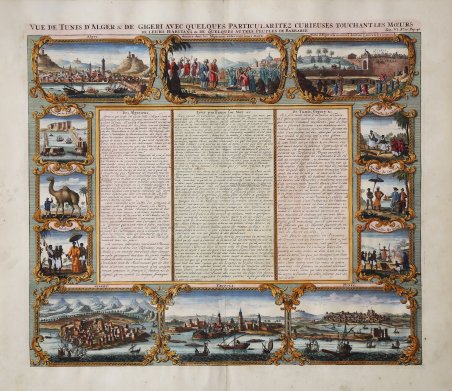 Vue de Tunis d'Alger & de Gigeri avec quel ques …
