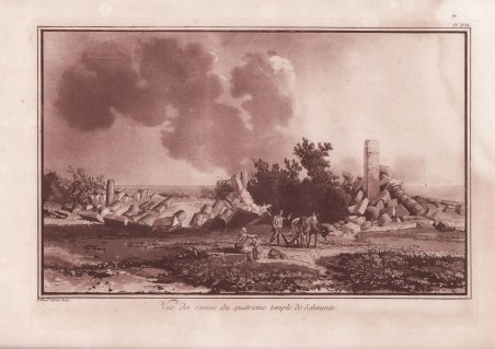 Vue des ruines du quatrieme temple de Selinunte