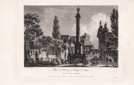 Vue du Bourg ou Village de Moglié dans la Terre …