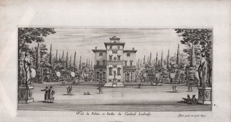 Vue du Palais, et Iardin du Cardinal Ludovise