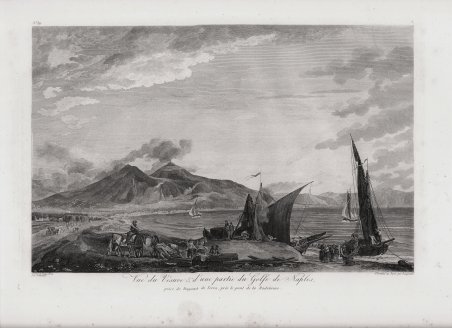 Vue du Vesuve & d’une partie du Golfe de Naples …
