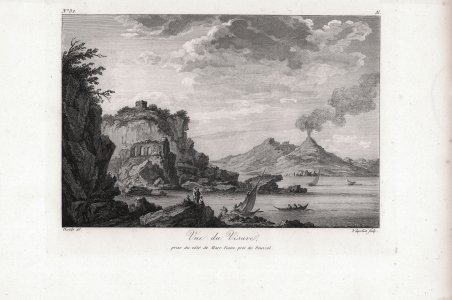 Vue du Vesuve prise du còté de Mare Piano près …