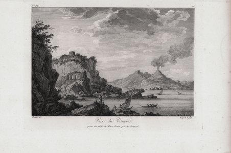 Vue du Vesuve prise du còté de Mare Piano près …