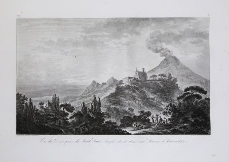 Vue du Vesuve prise du Mont Sant – Angelo, où …