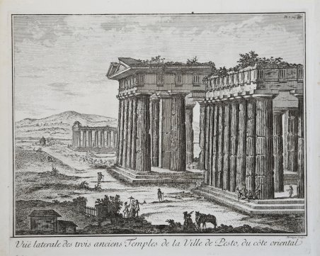 Vue laterale des anciens Temples de la Ville de Pesto | Immagine Gallery 2
