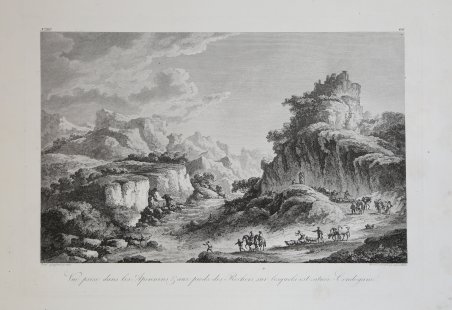 Vue prise dans les Apennins & aux pieds des Eochers …