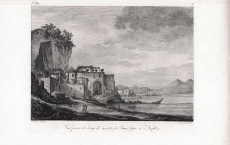 Vue prise le long de la cote de Pausilippe a …