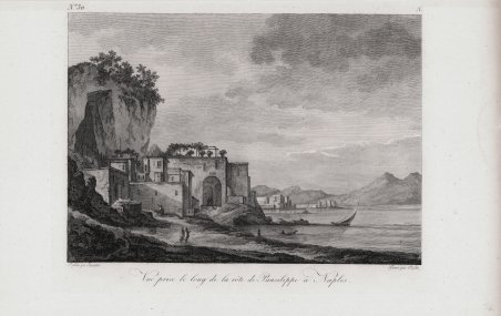 Vue prise le long de la cote de Pausilippe a …