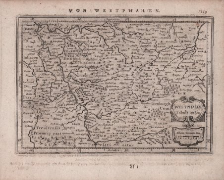 Westphaliae Tabula tertia