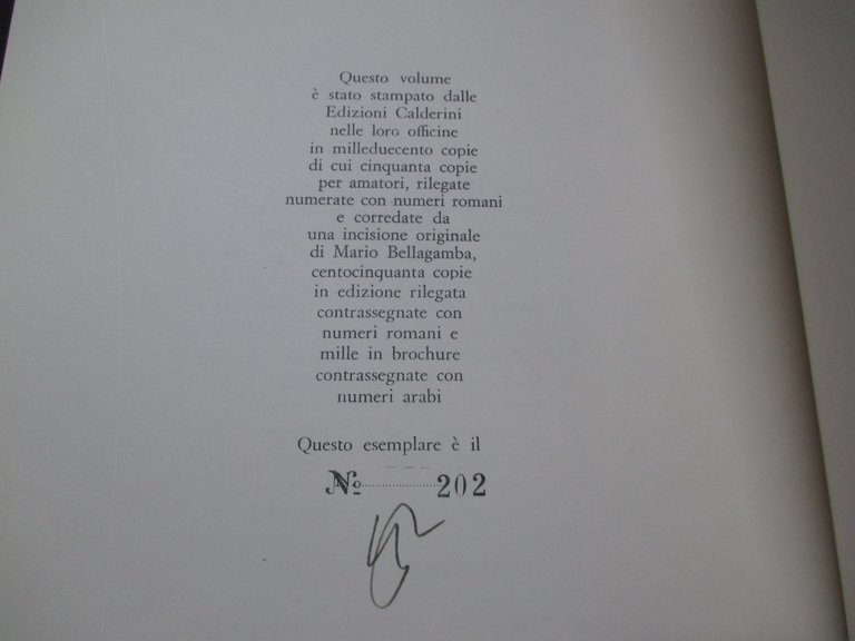 Cavallo marino. Poesie. Acquaforti e disegni di Mario Bellagamba.