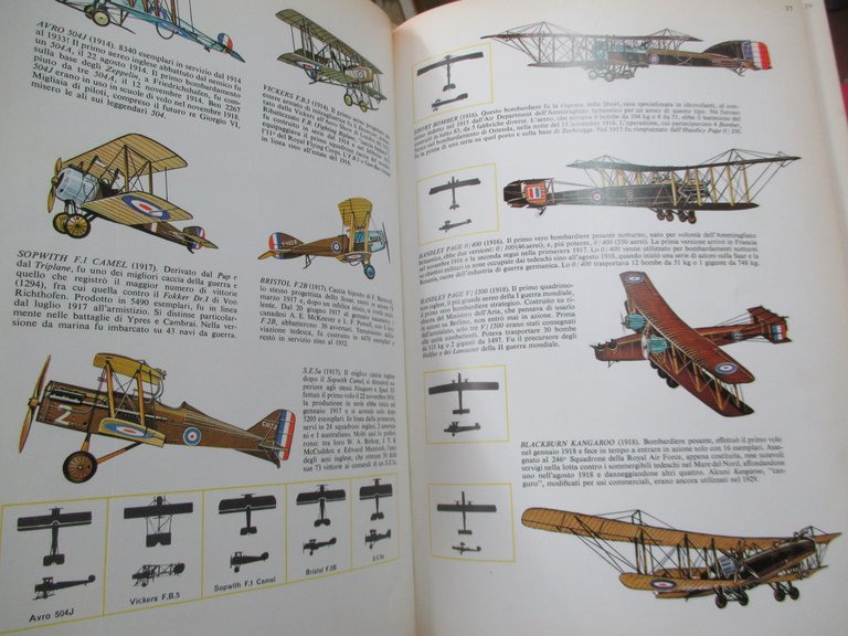 Gli aeroplani. 1000 apparecchi di tutti i paesi, militari e …