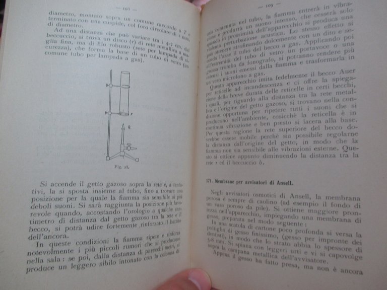 Il meccanico dilettante e il preparatore di esperienze.
