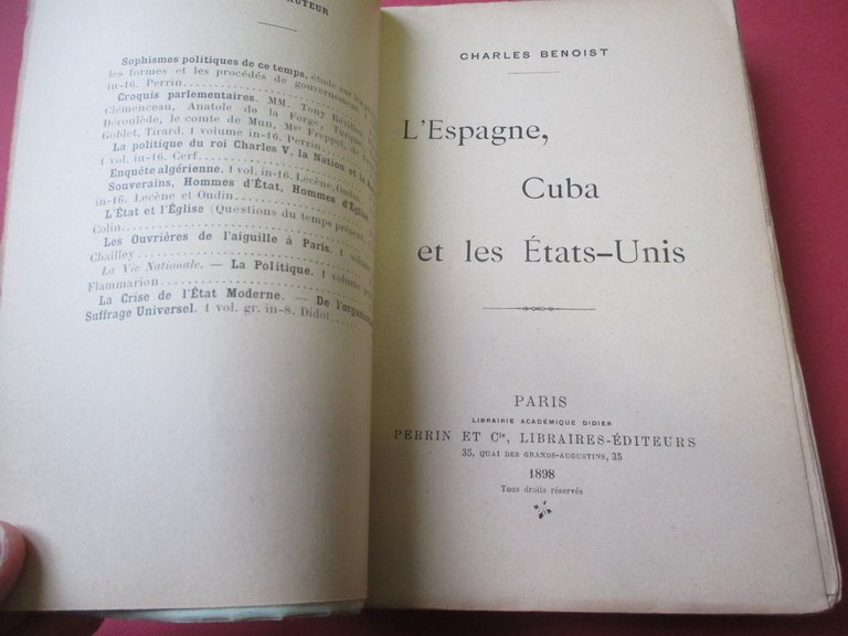 L'Espagne, Cuba et les Etas – Unis.