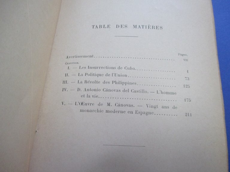 L'Espagne, Cuba et les Etas – Unis.