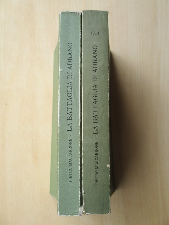 La battaglia di Adrano. Volume primo / secondo.