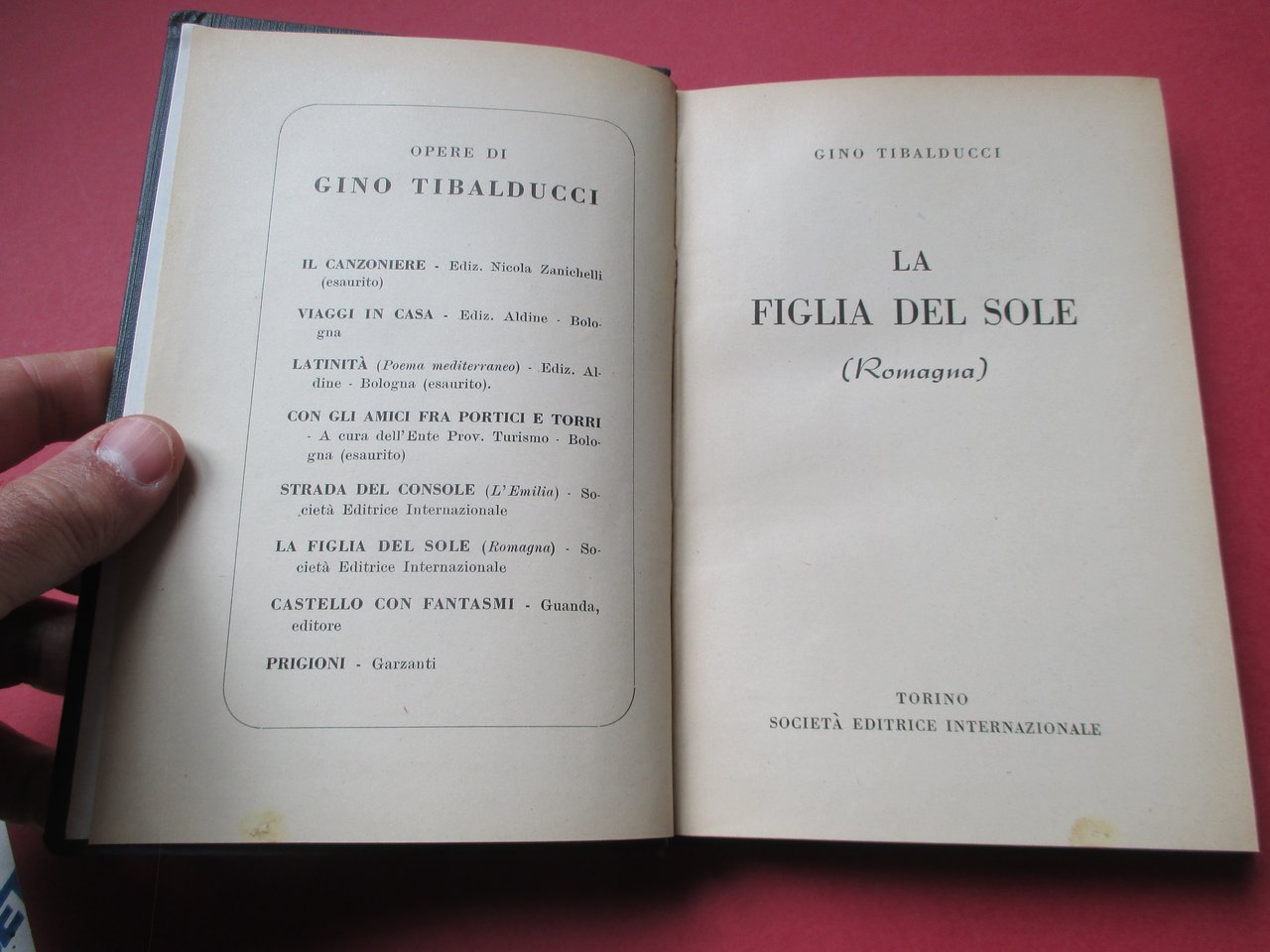 La figlia del sole ( Romagna ).