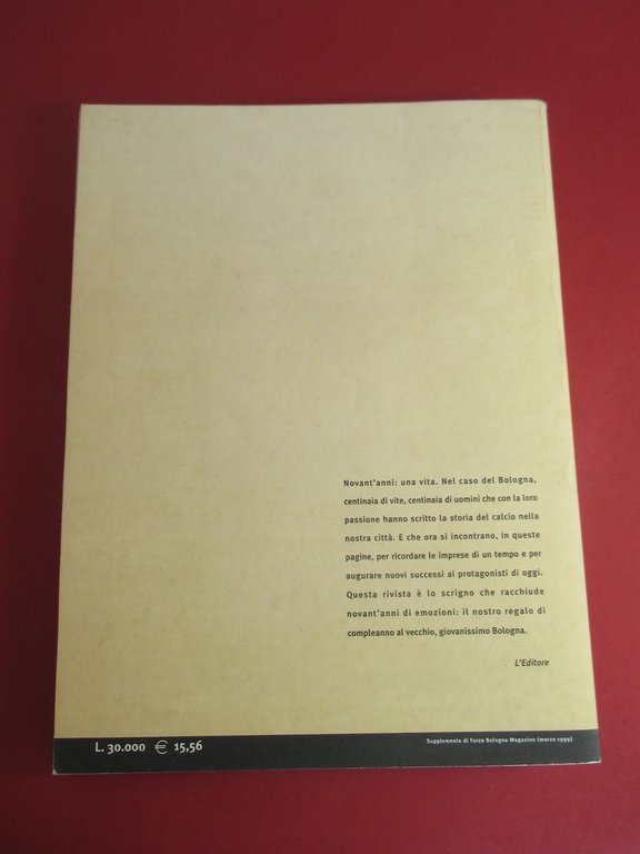 Millenovecentonove / 1909. Novant'anni di emozioni.