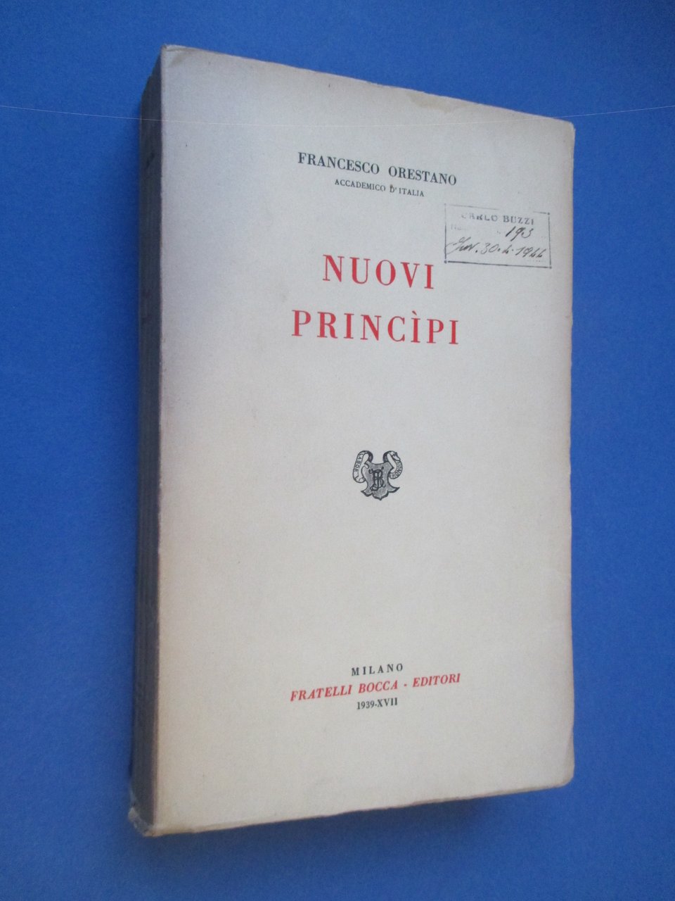 Nuovi principi.