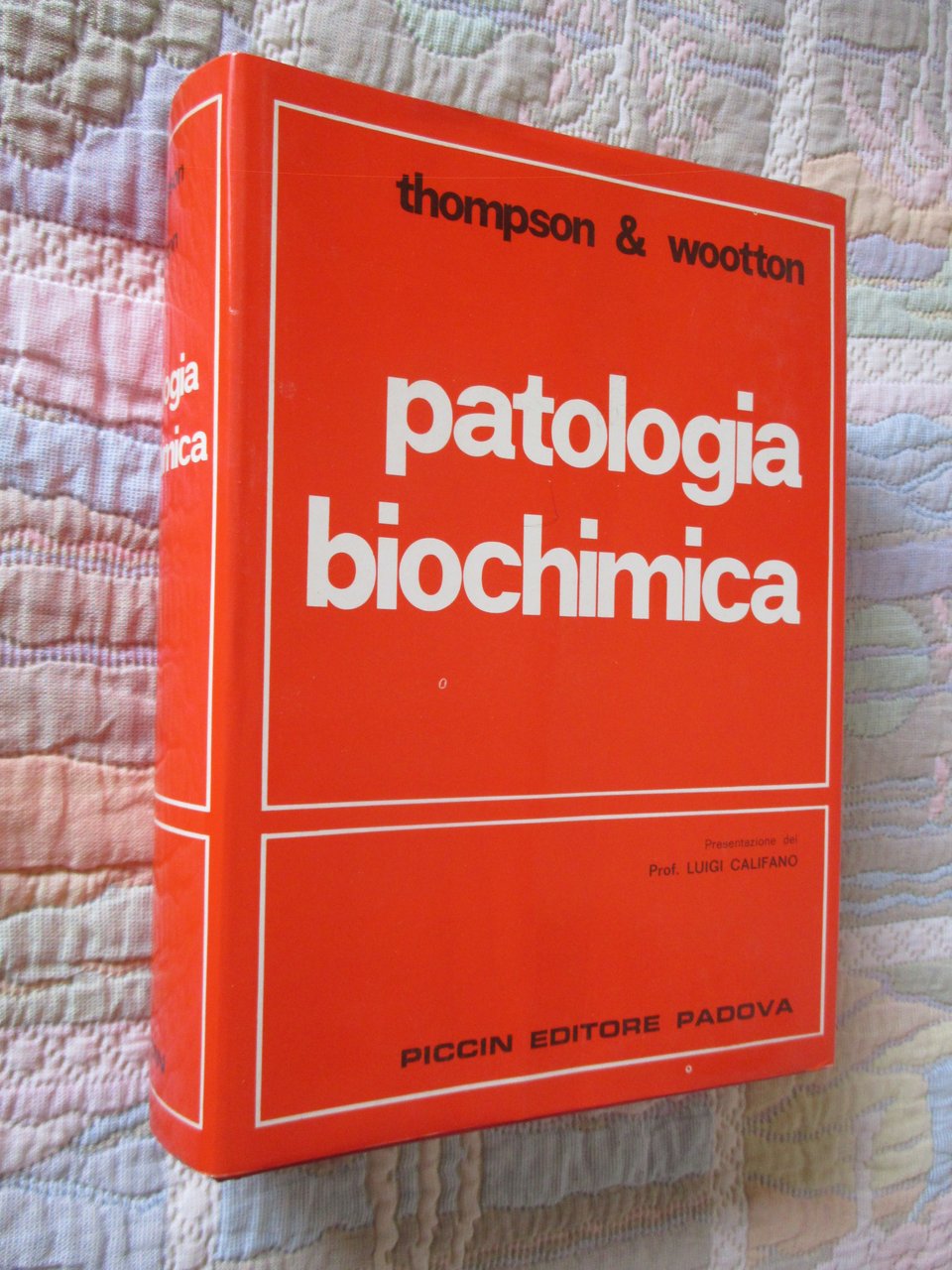 Patologia biochimica.