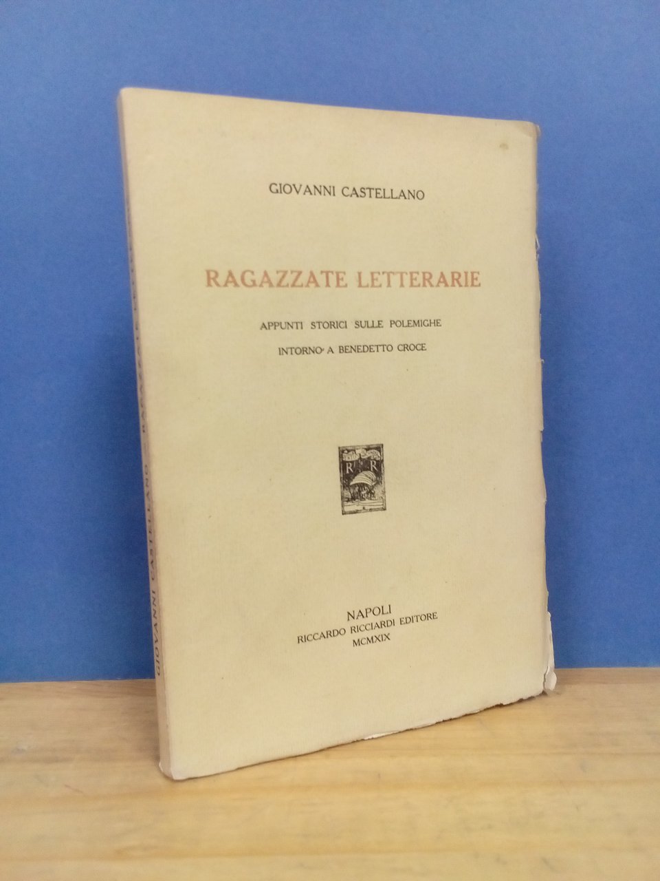 Ragazzate letterarie. Appunti storici sulle polemiche intorno a Benedetto Croce. | Immagine principale