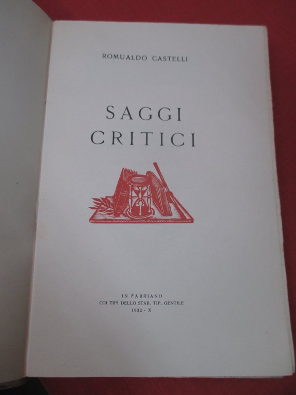 Saggi critici.