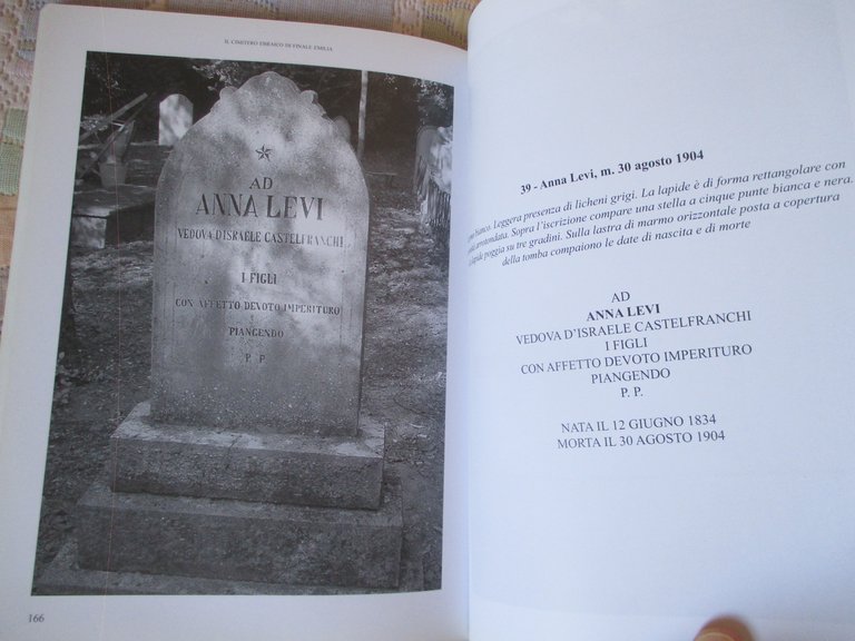 Sigilli di eternità. Il cimitero ebraico di Finale Emilia.