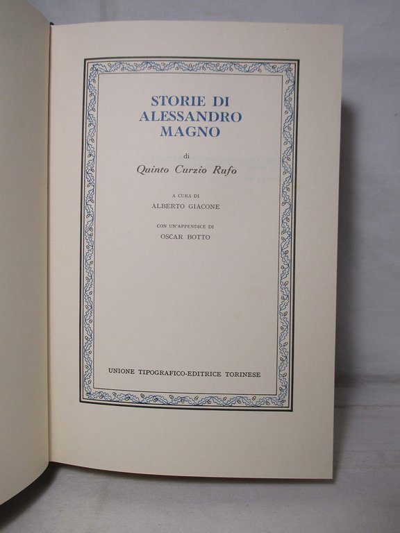 Storie di Alessandro Magno. A cura di Alberto Giacobbe.